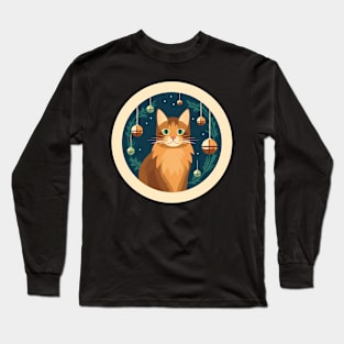 Somali Cat Xmas Ornament, Love Cats Long Sleeve T-Shirt